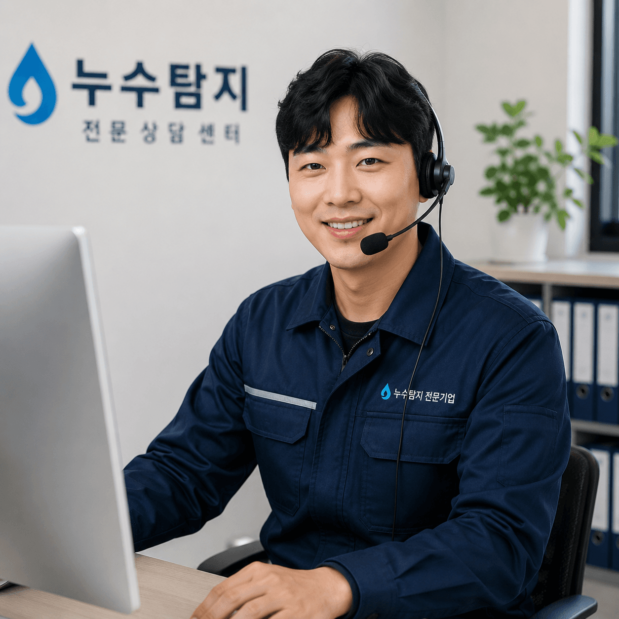 전문 상담센터에서 상담 중